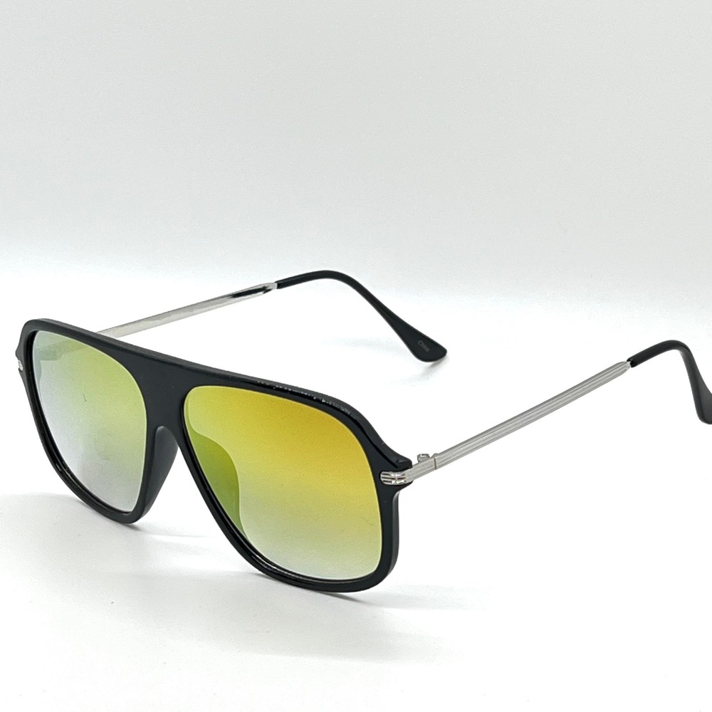 Sunglasses Orange Mirror Lens Fashion Pilot Style Men Street Fishing Glasses New
